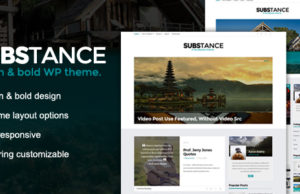 Substanz – Ein WordPress-Blog-Vorlage