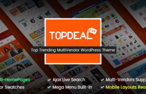 TopDeal – WordPress-Vorlage für den Multi-Vendor-Marktplatz (fertig für mobile Layouts)