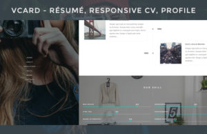 Vcard – Responsive CV WordPress Layout