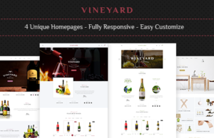 Vineyard – Weinhandlung Responsive WooCommerce WordPress Template