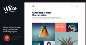 Wilco – Inhaltsorientiertes, typografisches Blogthema