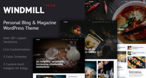 WindMill – Persönliches Blog & Magazin WordPress Layout
