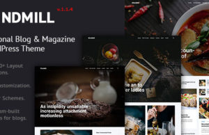 WindMill – Persönliches Blog & Magazin WordPress Layout