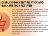 Woo Display Stock Notification und Back In Stock Notifier