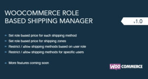 WooCommerce Rollenbasierter Versandmanager
