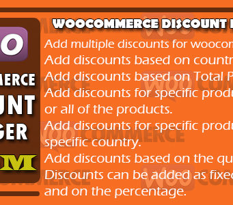 Woocommerce Discount Manager – WDM
