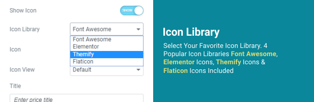 Ansh Elementor Elements Icon Bibliothek