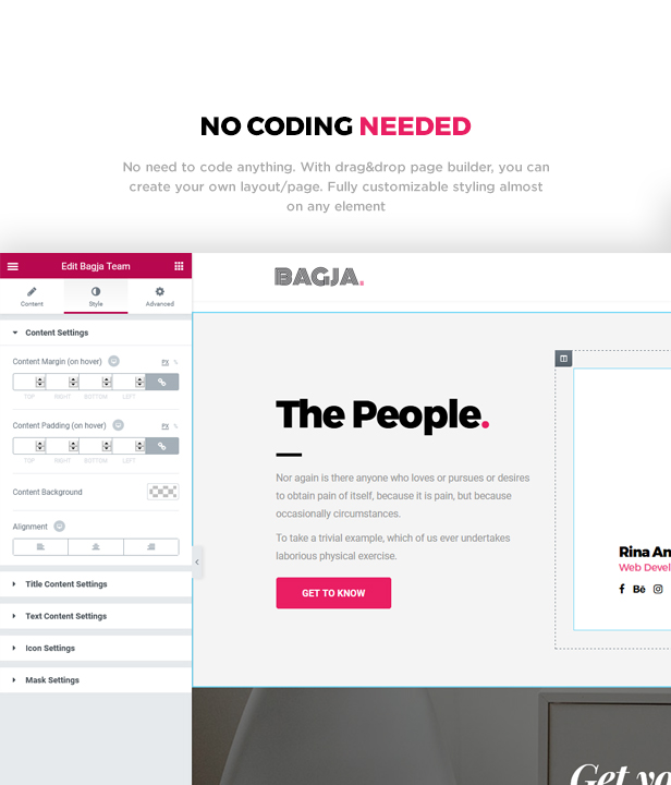 Bagja - Responsive Multi Concept & One Page - Portfolio-Thema - 4