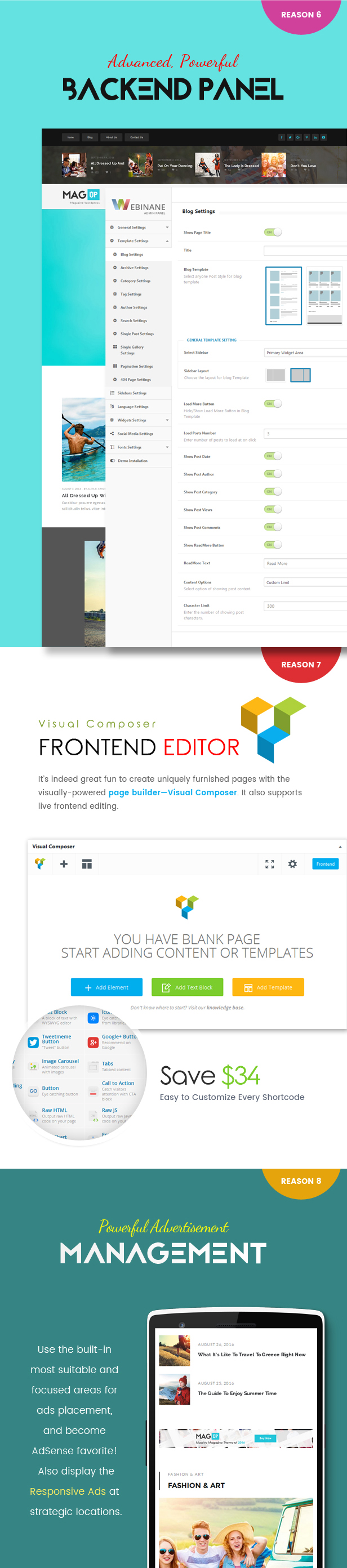 MagUp - Modern Styleed Magazine WordPress Template mit kostenpflichtigem / kostenlosem Blogging-System für Gäste - 7