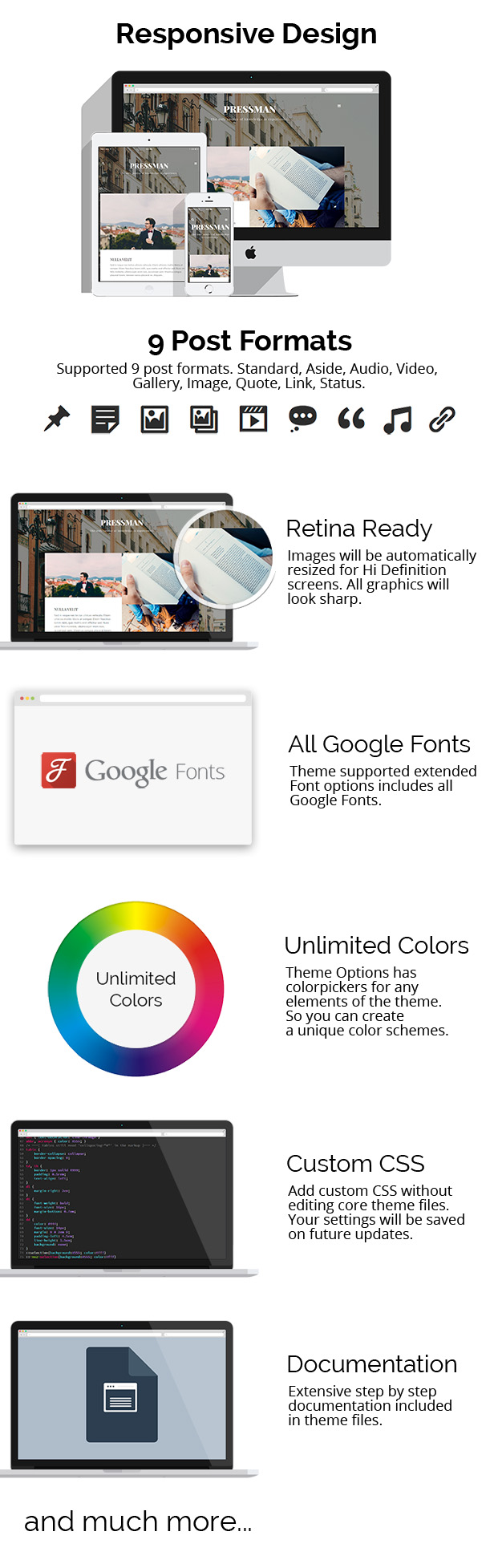 Pressman - Minimales WordPress Blog Vorlage - 3