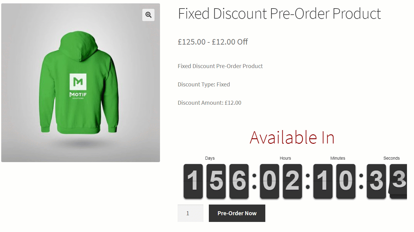 WooCommerce Pre-Order Sales