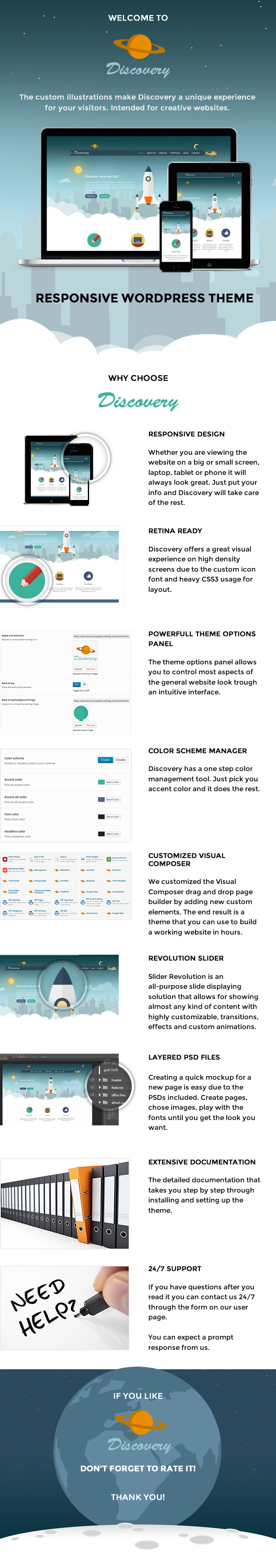 Discovery - Responsive Creative WordPress-kompatibel