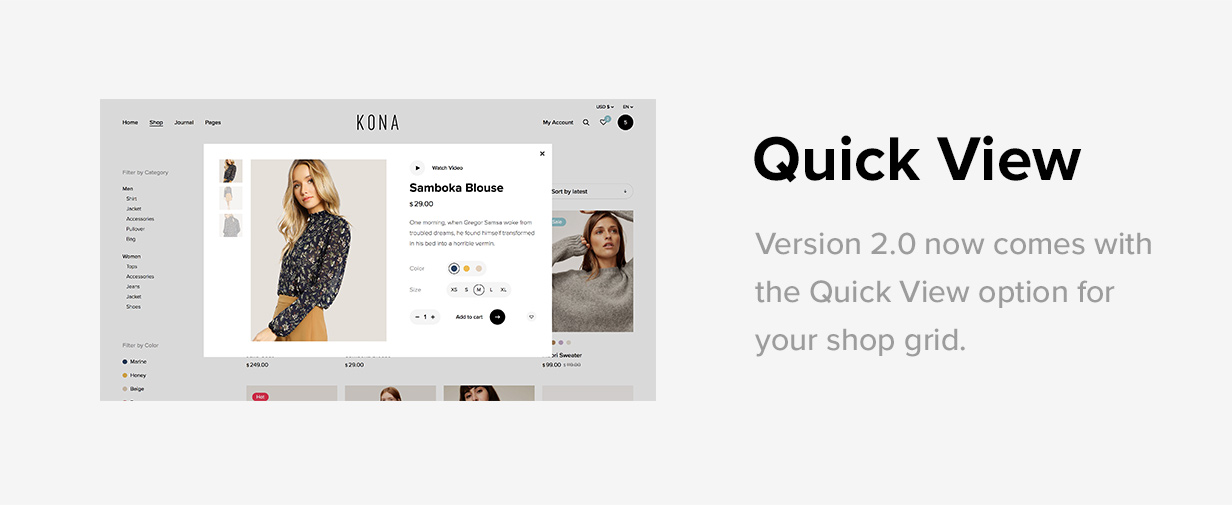 Kona - Modernes und sauberes eCommerce-WordPress-Layout - 6