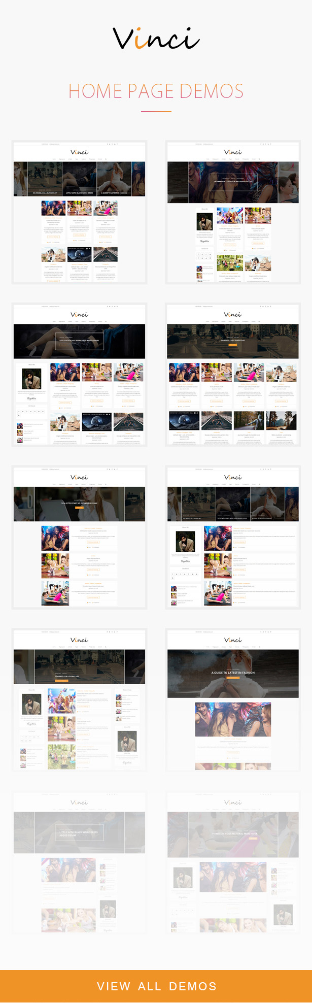 Vinci - Responsives WordPress Blog Layout - 2