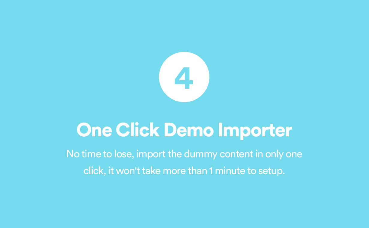 One Click Demo Importer