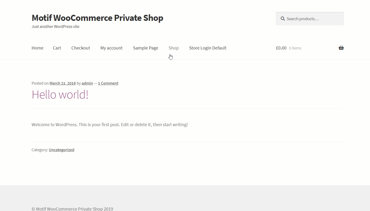 WooCommerce Privates Geschäft