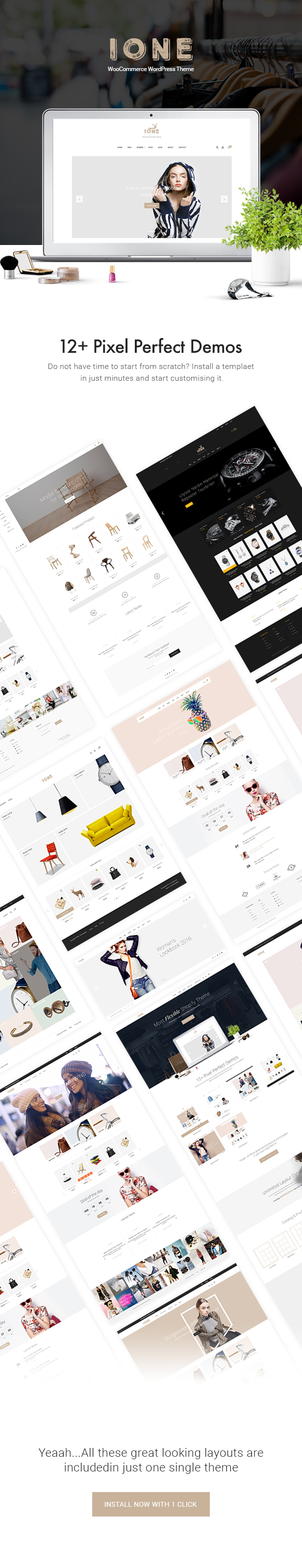 iOne - Minimal Responsive WooCommerce Vorlage - 5