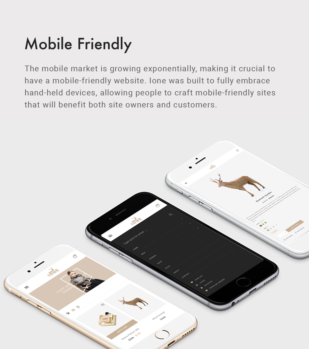 iOne - Minimal Responsive WooCommerce Vorlage - 6