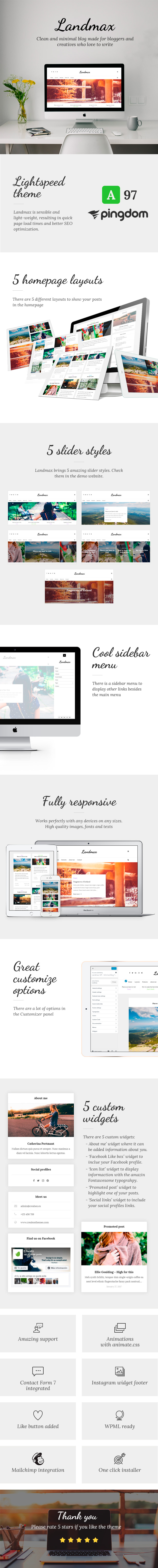 Landmax WP - Minimales Blog-Thema - 3