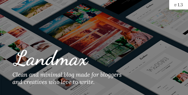 Landmax WP - Minimales Blog-Thema