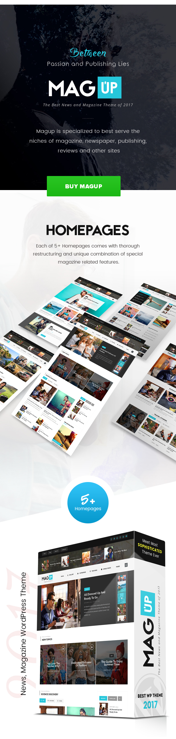 MagUp - Modernes Magazin-WordPress-Template mit kostenpflichtigem / kostenlosem Blogging-System für Gäste - 2