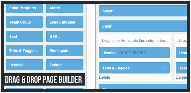 Drag & Drop Page Builder