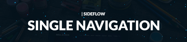 SideFlow Single Portfolio Navigation