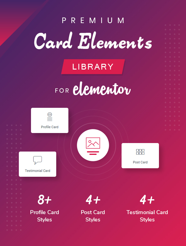 Premium Card Elements Library für Elementor