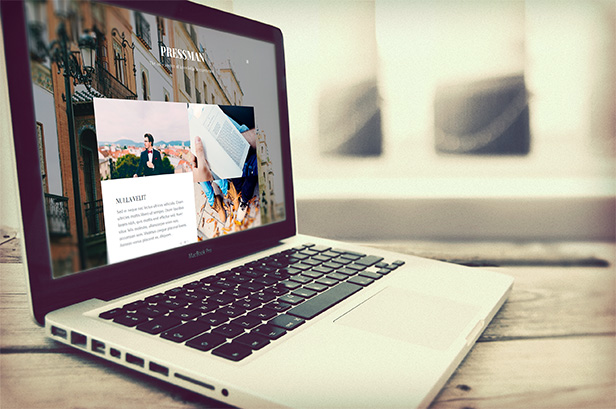 Pressman - Minimales WordPress Blog Vorlage - 1