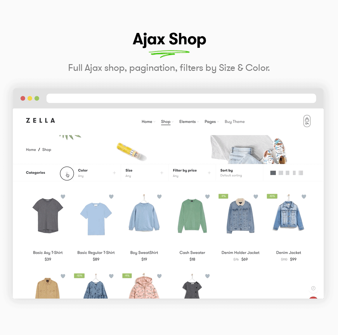 Zella - WooCommerce AJAX WordPress Layout - RTL-Unterstützung - 5