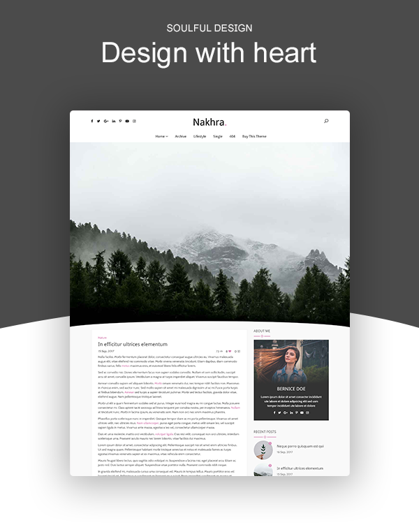 Nakhra - Modernes persönliches WordPress Blog & Magazine Layout - 3