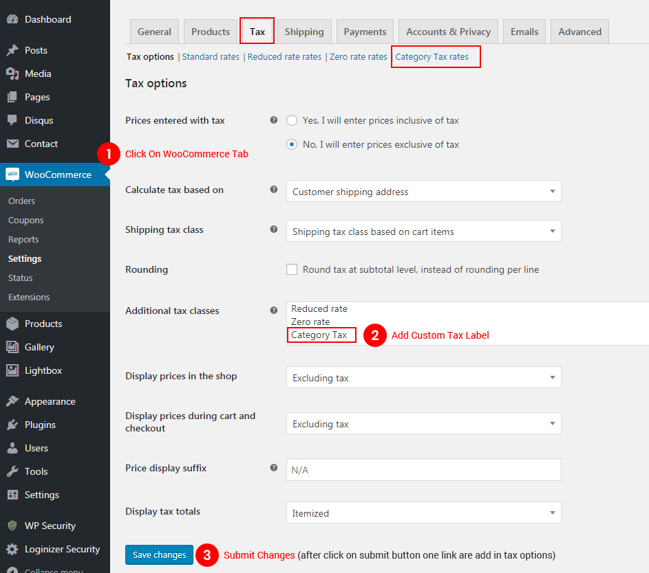 WooCommerce-Plug-In für die Steuerung von Steuern für WooCommerce - Zusätzliche Steuerklasse anwenden