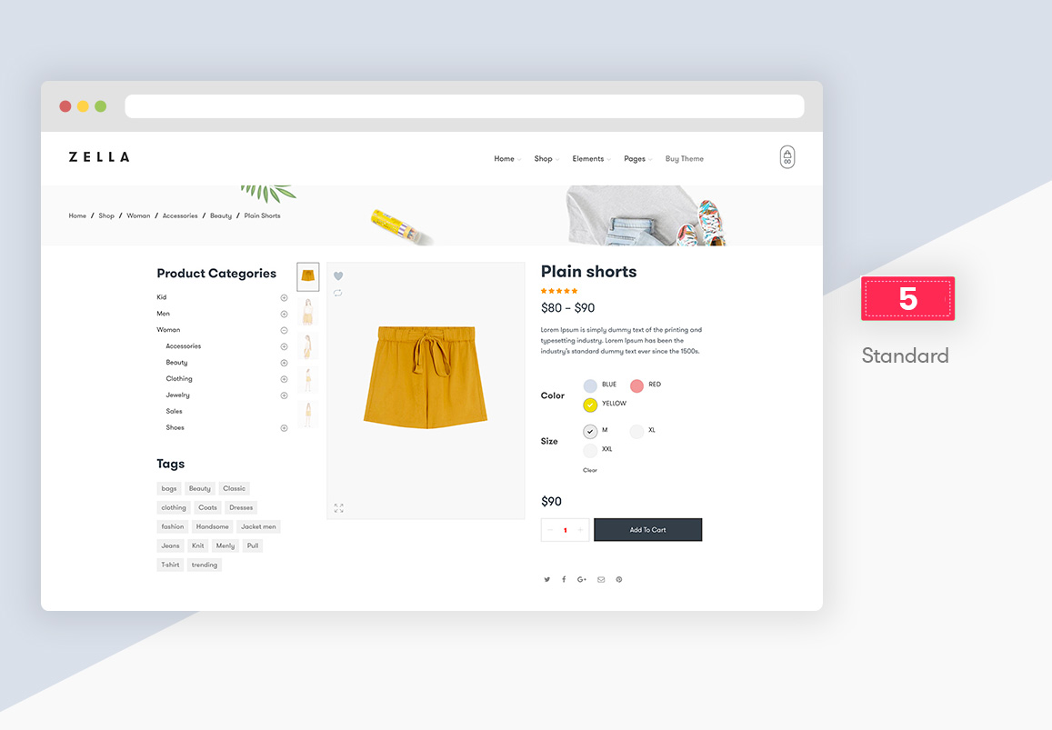 Zella - WooCommerce AJAX WordPress Layout - RTL-Unterstützung - 11