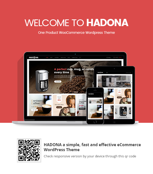 Hadona - Ein Produkt, WooCommerce WordPress Layout - 1