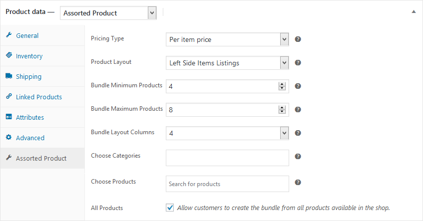 WooCommerce Assorted Bundle Products Plugin - 1