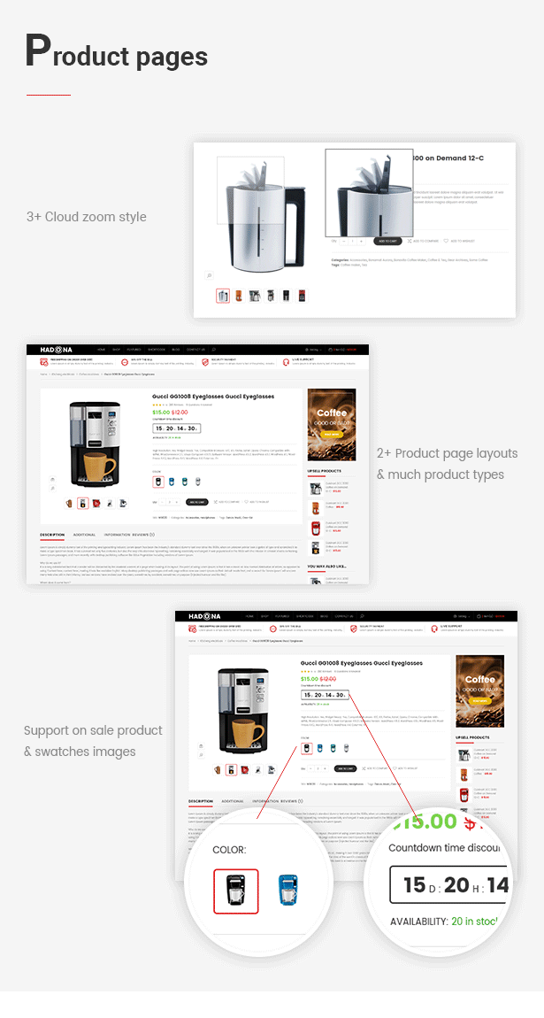 Hadona - Ein Produkt, WooCommerce WordPress Layout - 5