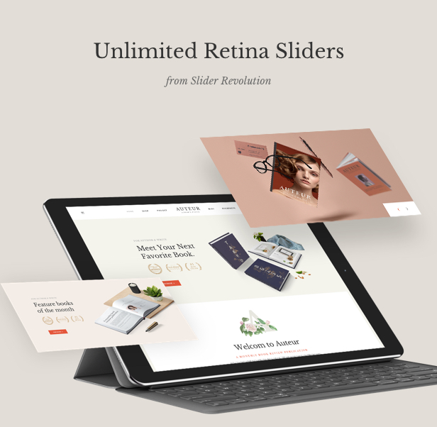 Auteur - WordPress Template für Autoren, Rezensenten und Verleger - 14