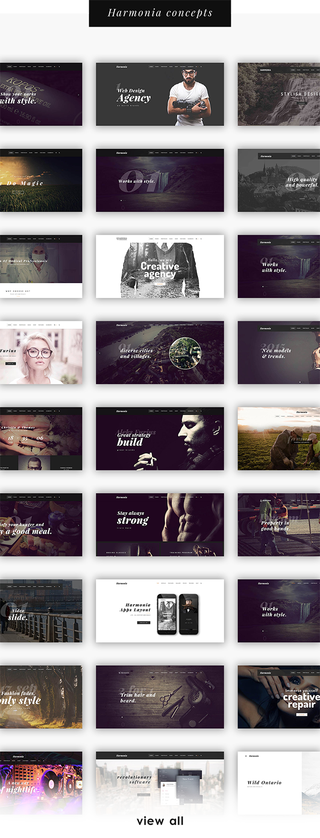 Harmonia - Kreatives Mehrzweck-WordPress-Template