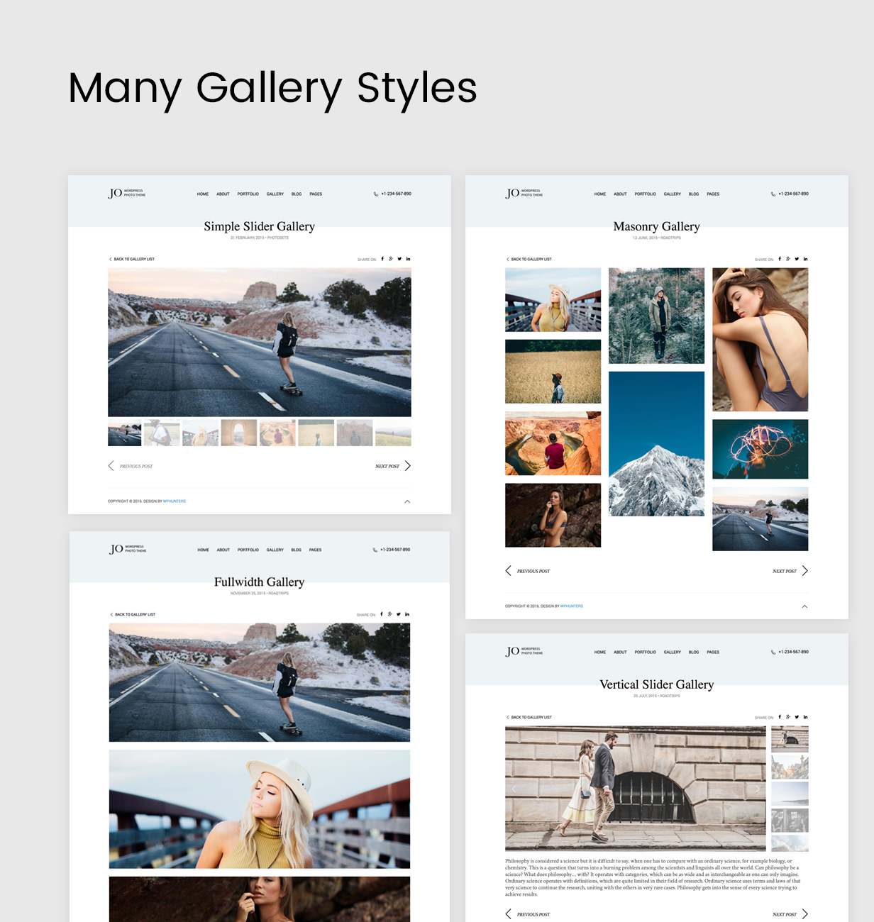 Jo - Kreatives Fotografie Portfolio WordPress Template - 5