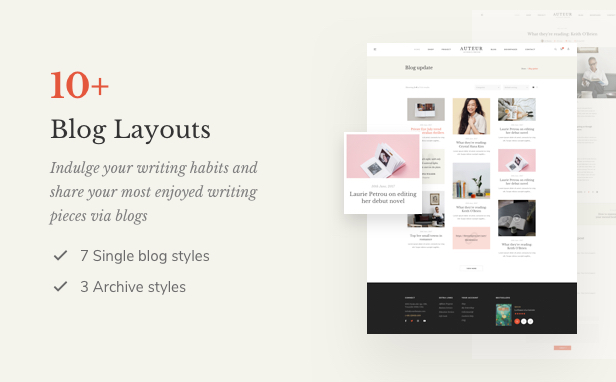 Auteur - WordPress Template für Autoren, Rezensenten und Verleger - 10