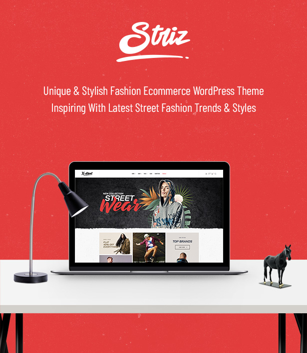 Striz Einzigartiges & stylisches Fashion Ecommerce WordPress Vorlage