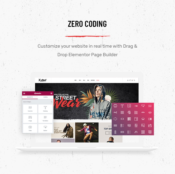 Striz Fashion E-Commerce-WordPress-Vorlage Mit Elementor Page Builder erstellt