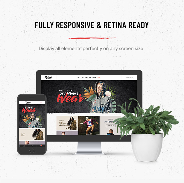 Vollständig responsives Striz Fashion Ecommerce WordPress Vorlage