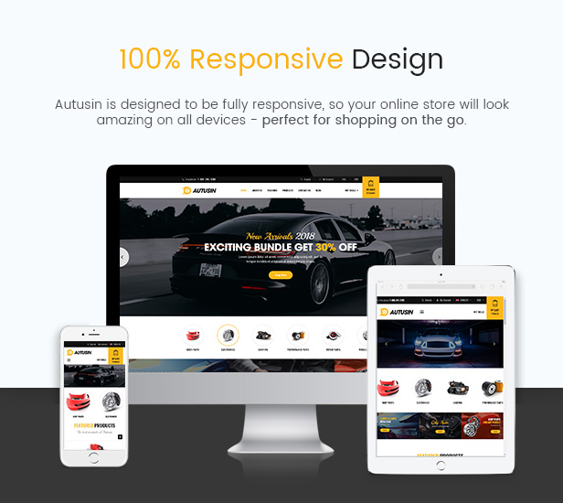 Autusin - Autoteile Shop, Moto Store WooCommerce WordPress Template 
