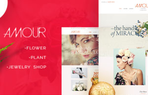 Amour – Shop WordPress Template – Blume – Schmuck – Handmade – Geschenk