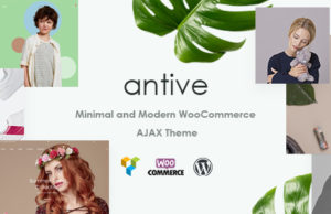 Antive – Minimales und modernes WooCommerce AJAX Vorlage (RTL unterstützt)