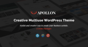 Apollon – Kreatives Mehrzweck-WordPress-Layout