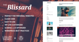Blissard – Persönliches Blog WordPress Vorlage