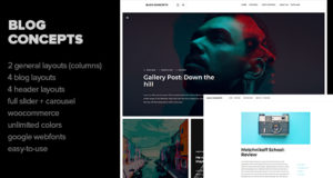 Blog-Konzepte – Minimalistisches WordPress-Layout für Ihre Blog- / Magazin-Website