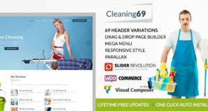 Cleaning69 – WordPress-Template für House Cleaning Company